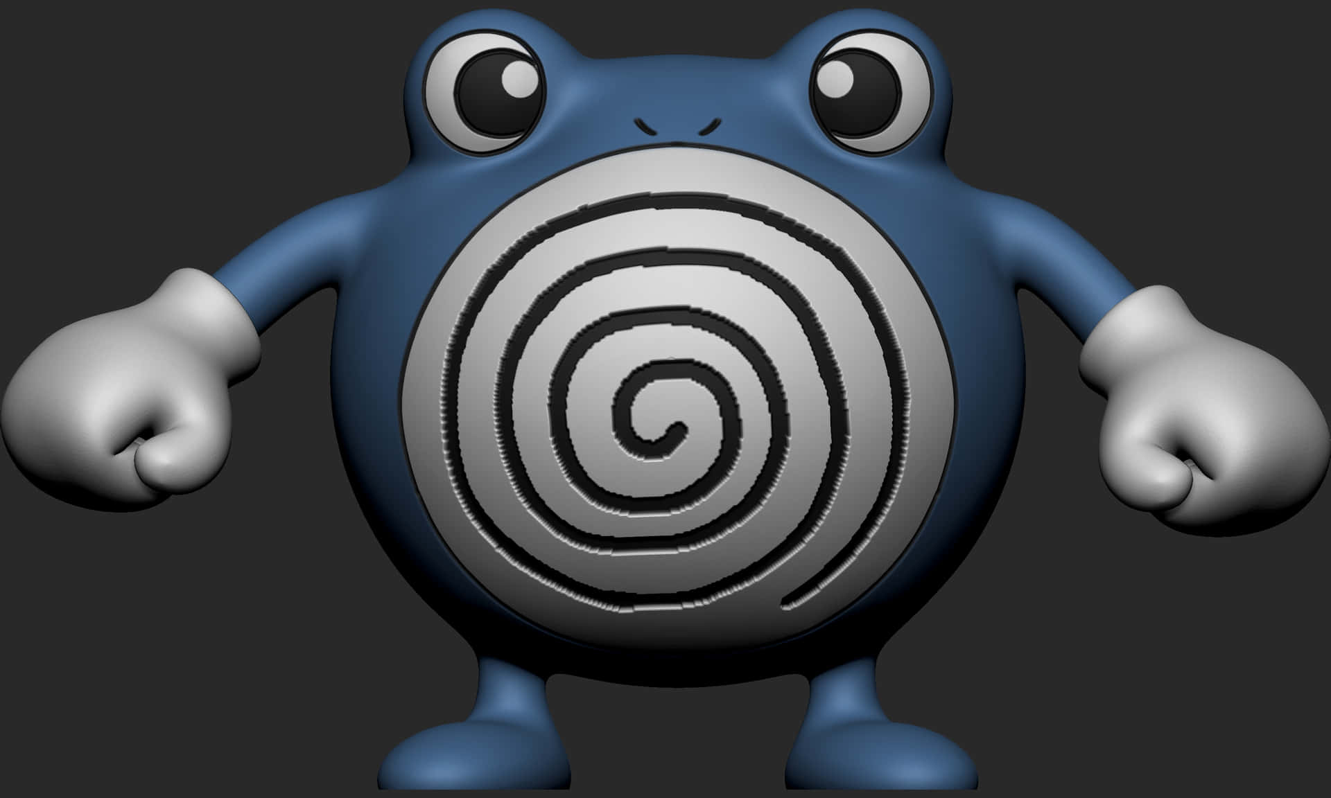 Poliwhirl Standing Render