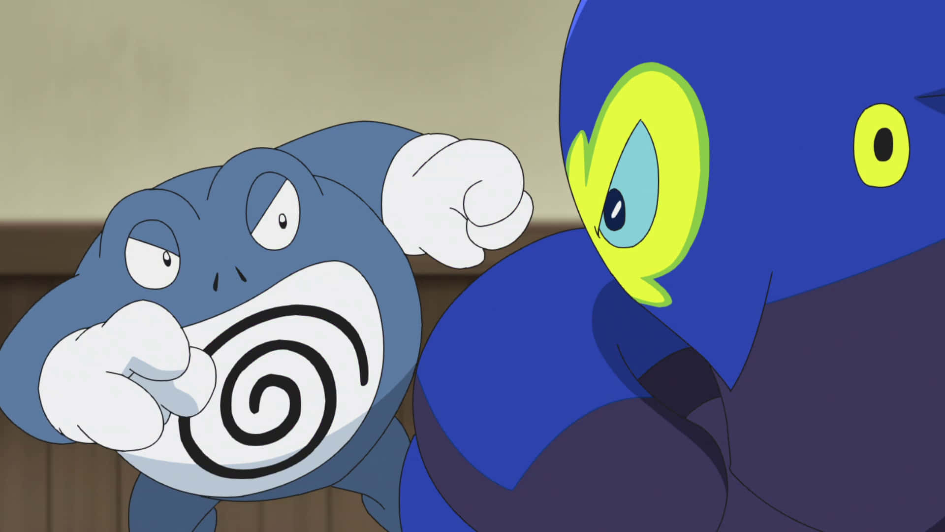 Poliwrath Fighting Octoclock Background