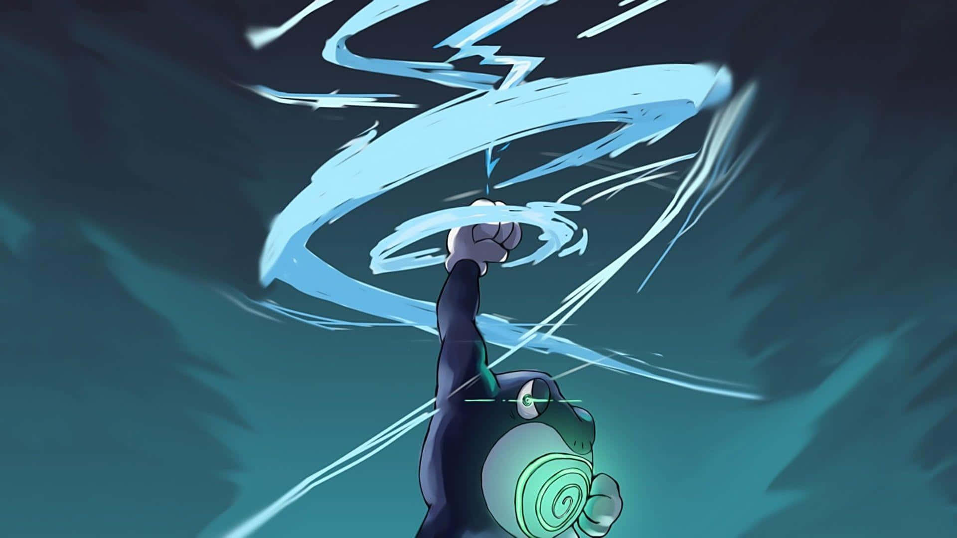 Poliwrath Water Power-up Background