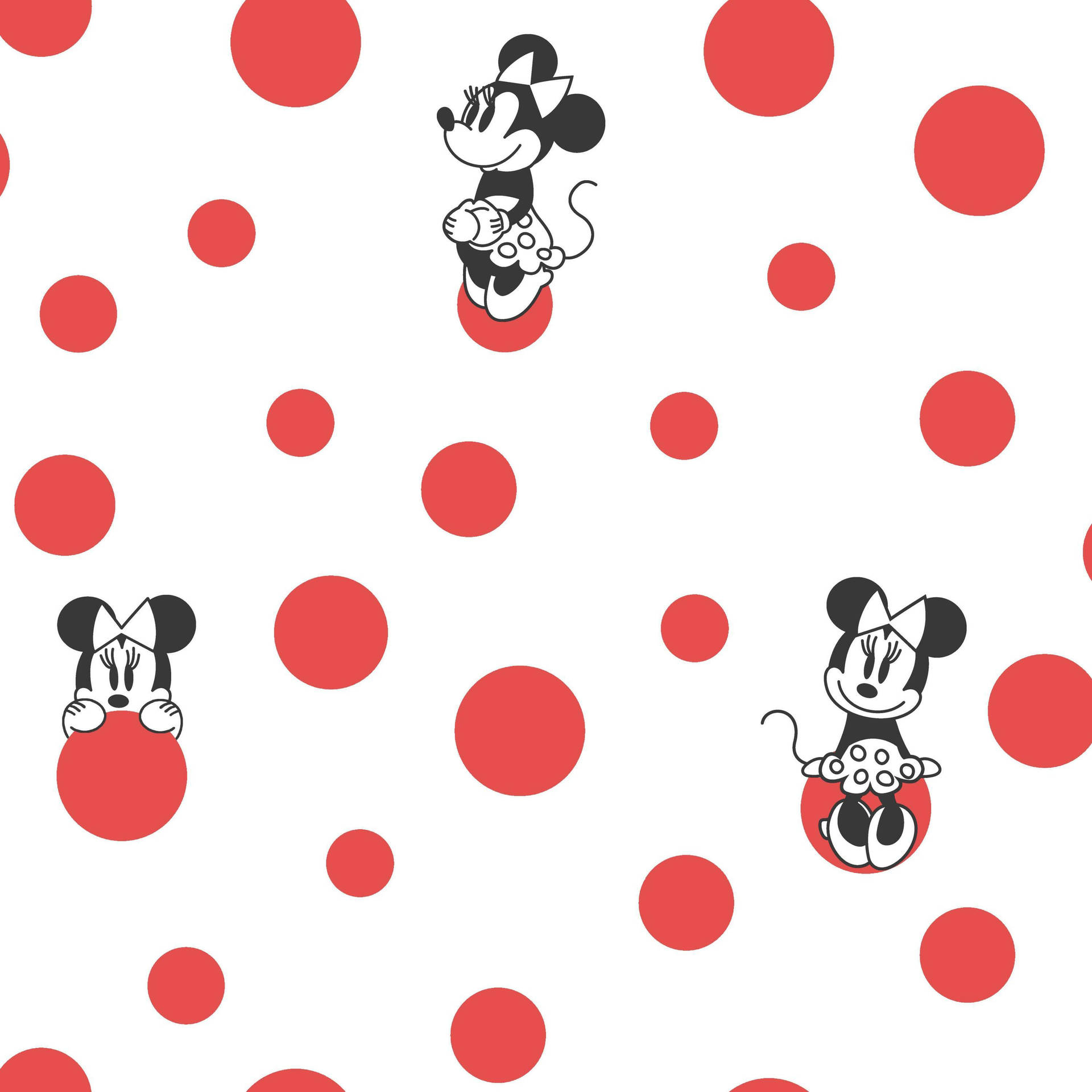 Polka Dots Disney Pattern Background