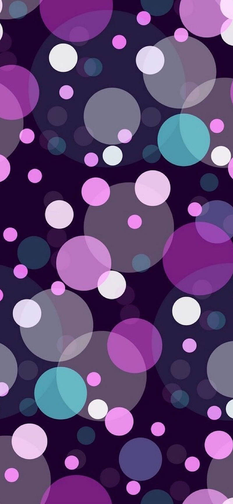 Polka Dots Purple Overlay Background