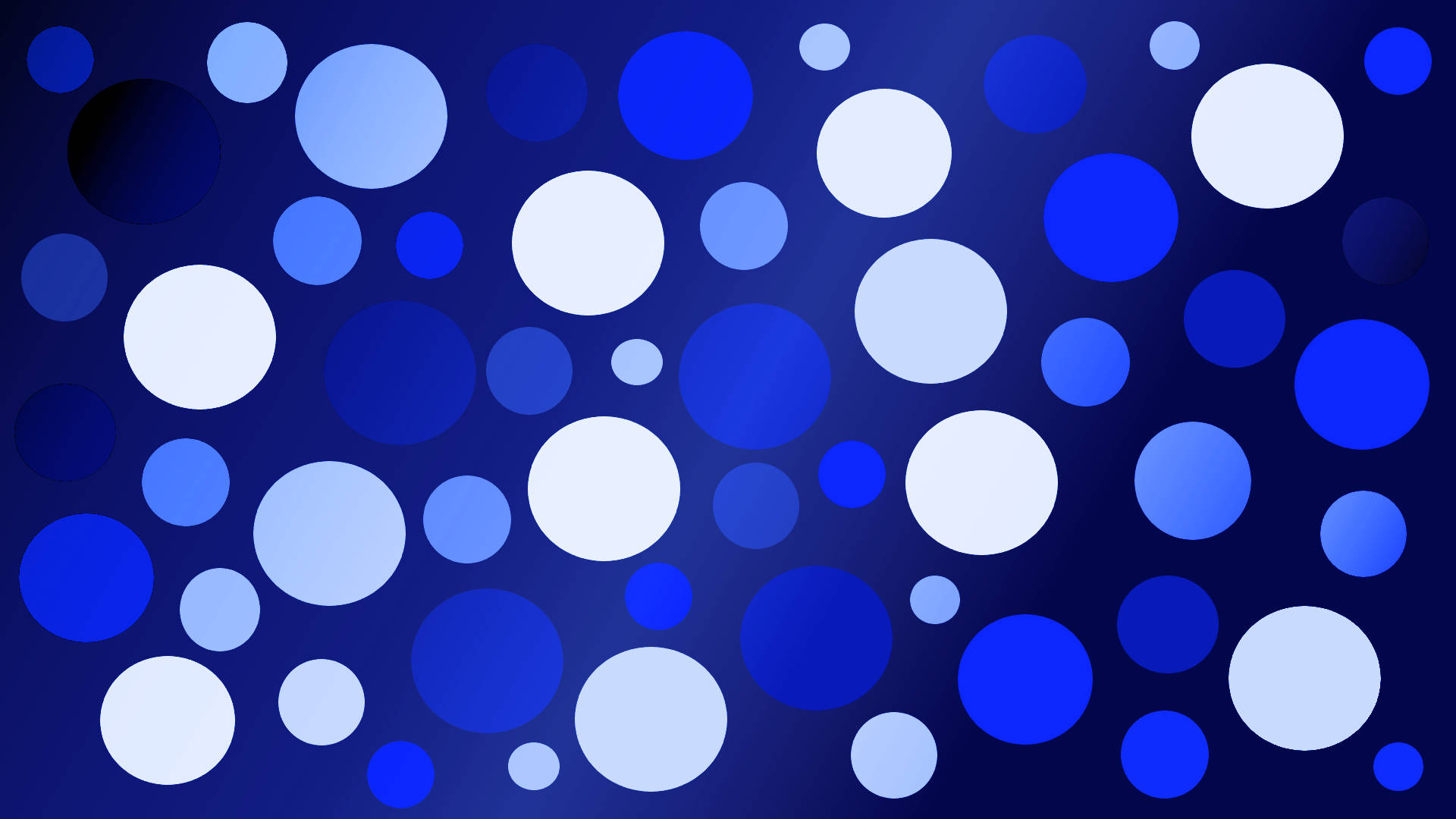 Polka Dots Shades Blue And White Background