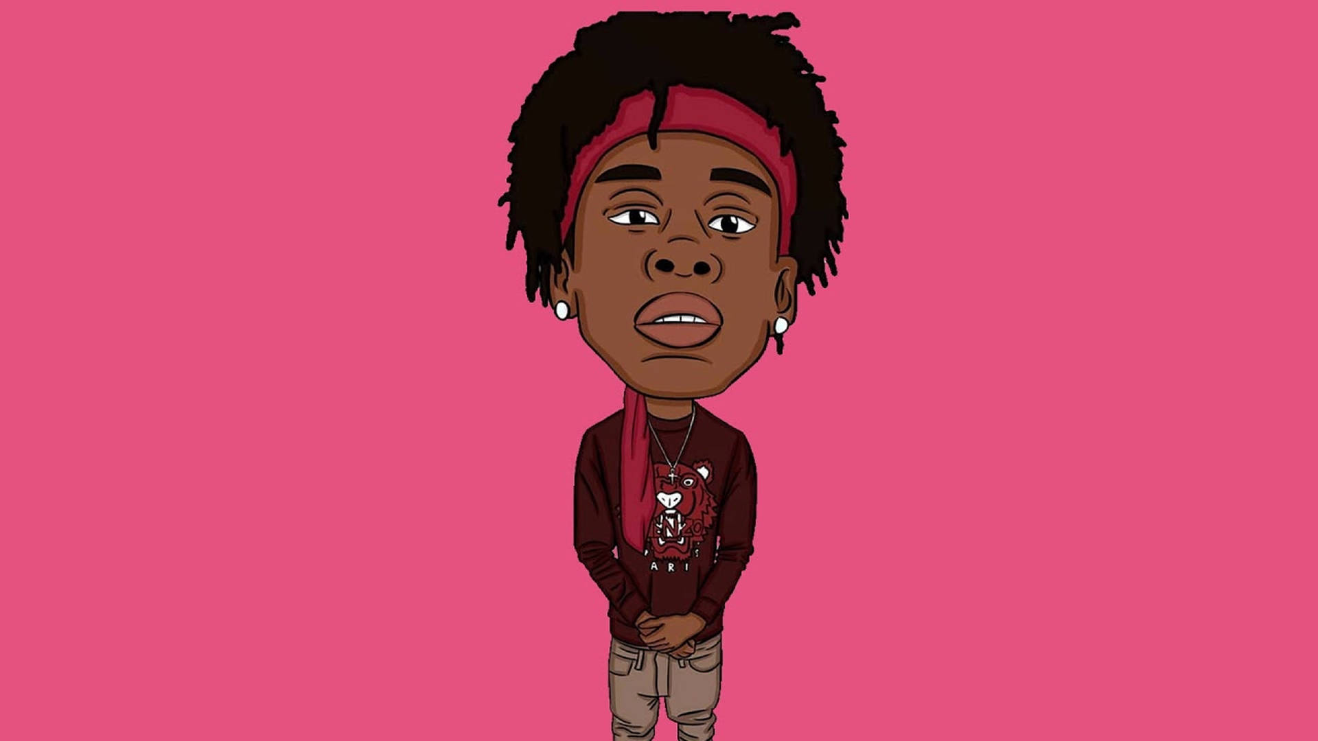 Polo G Pink Art Background
