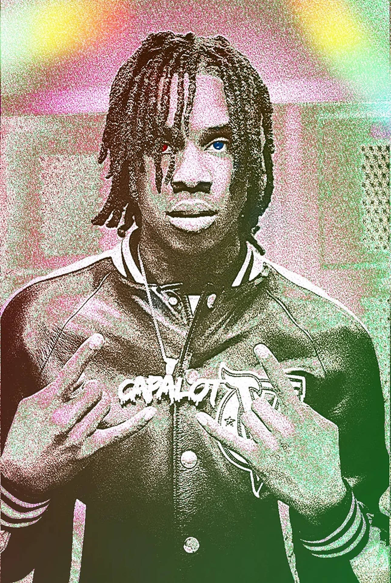 Polo G Psychedelic Art Background
