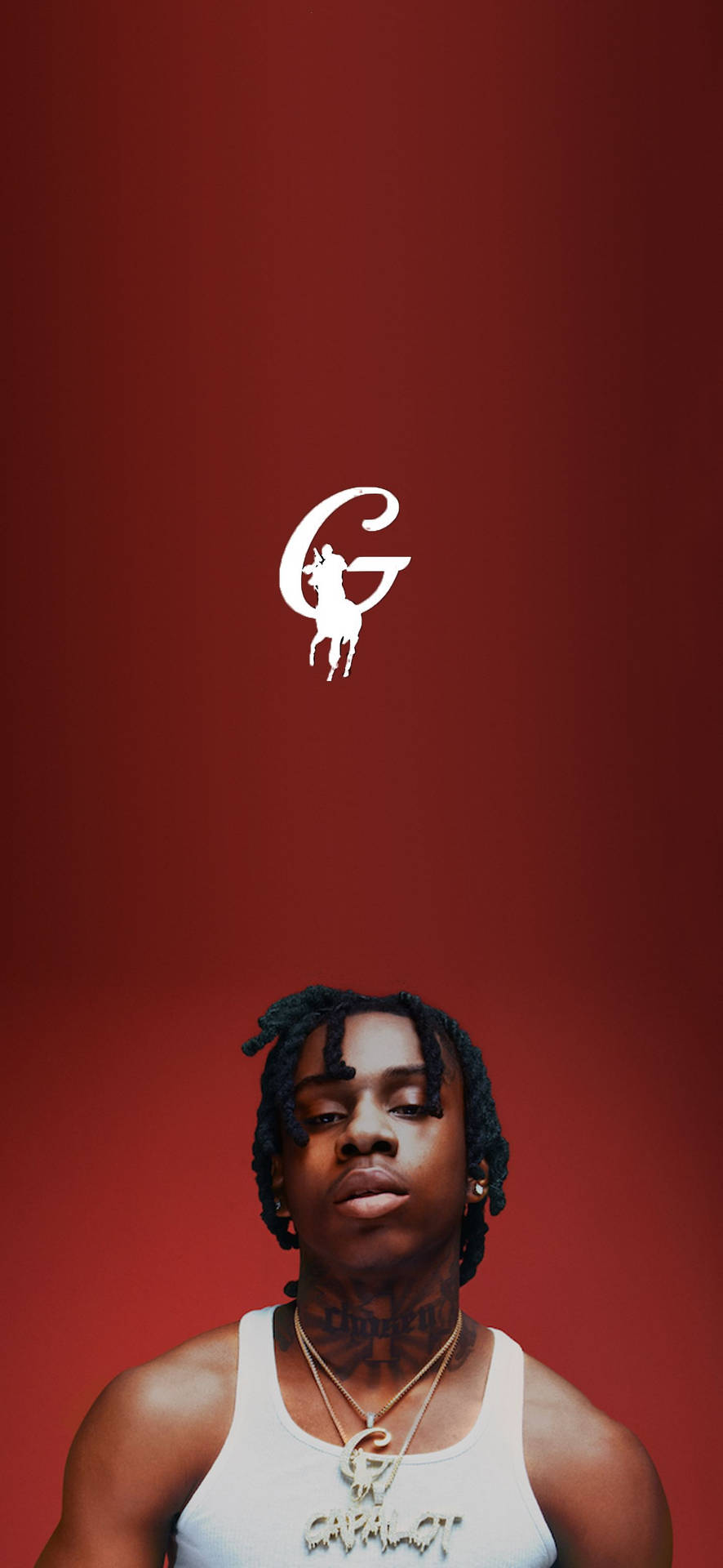 Polo G Red Aesthetic Background