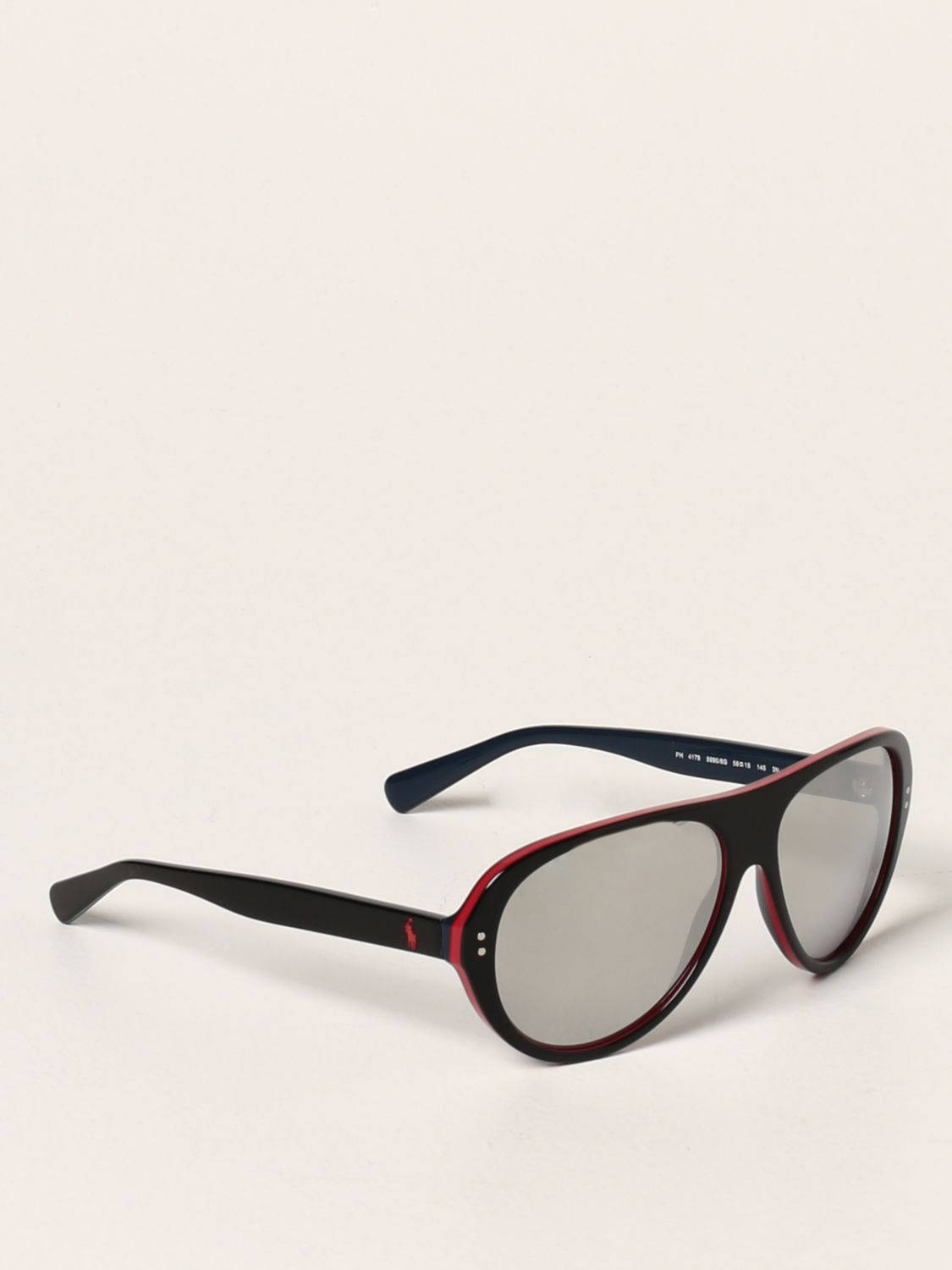 Polo Glasses Black And Red