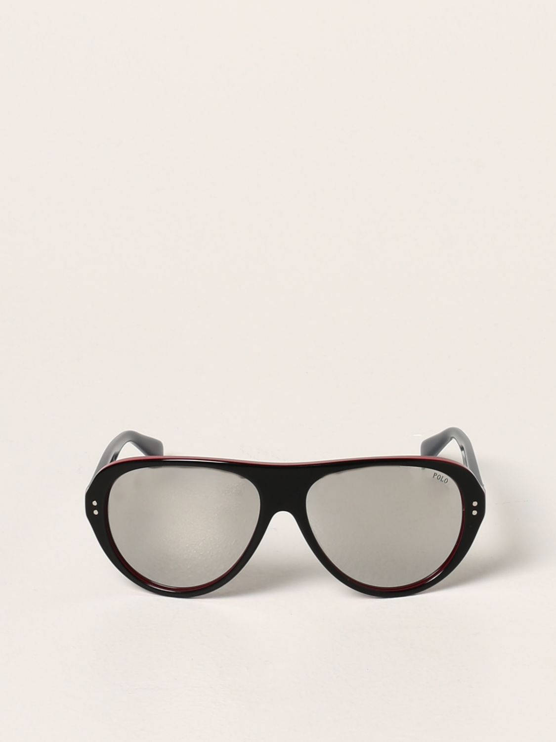 Polo Glasses Gray Temples Background