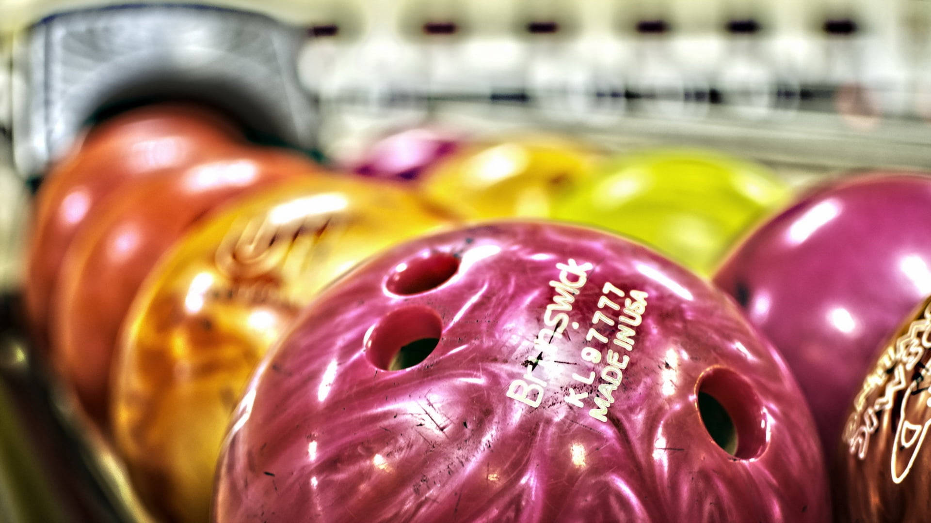Polyester Bowling Ball Background