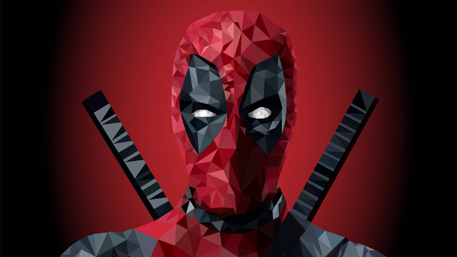 Polygon Art Deadpool Background