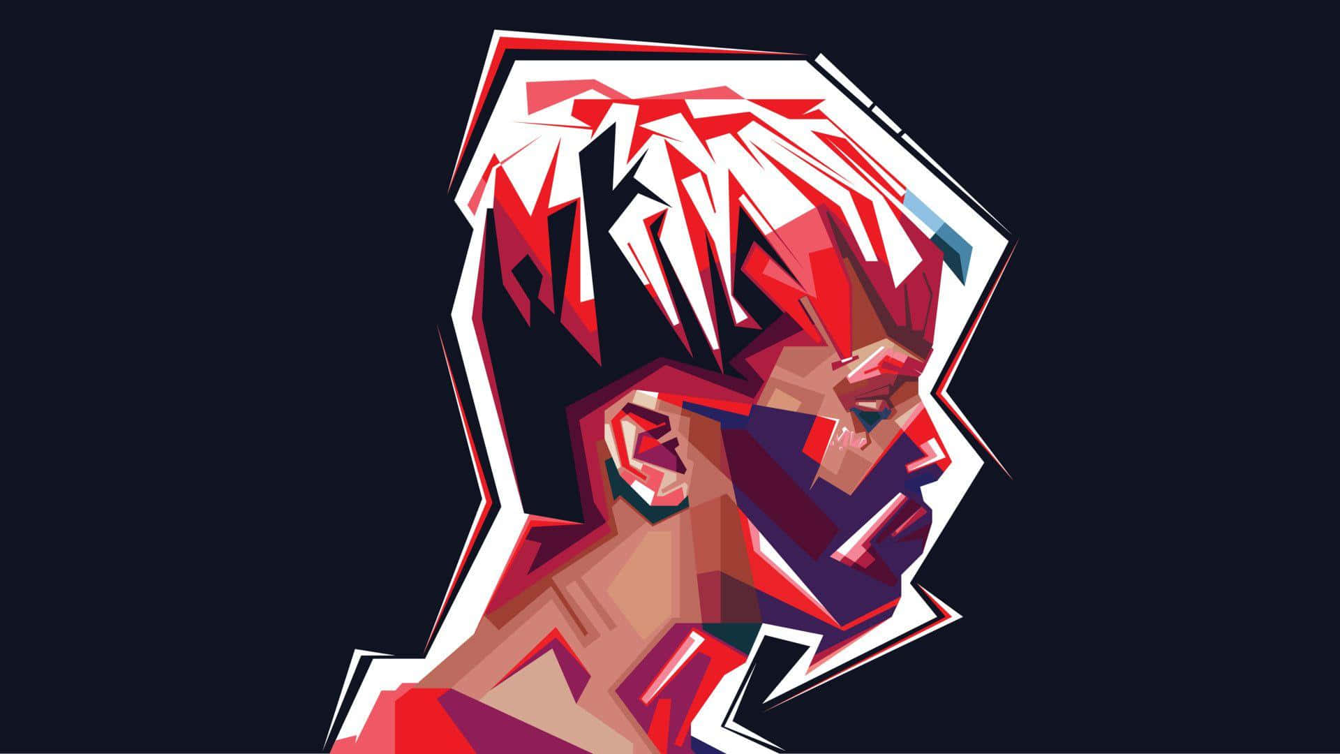 Polygon Art Of Xxxtentacion Bad Background