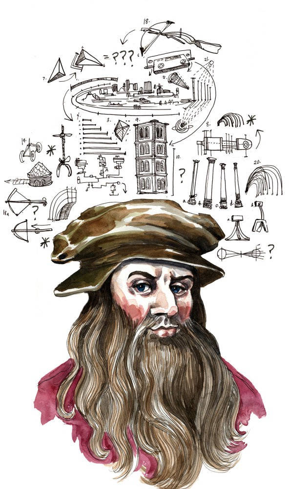 Polymath Leonardo Da Vinci Background