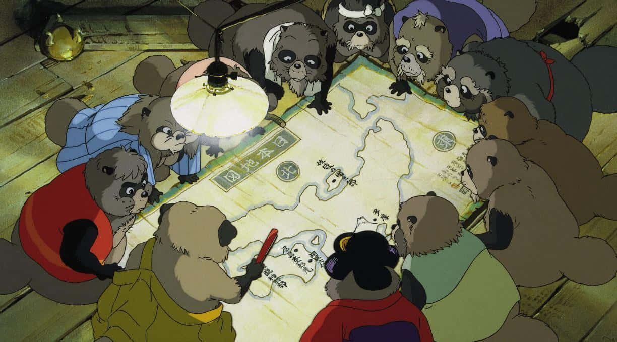 Pom Poko Forest Adventure Background