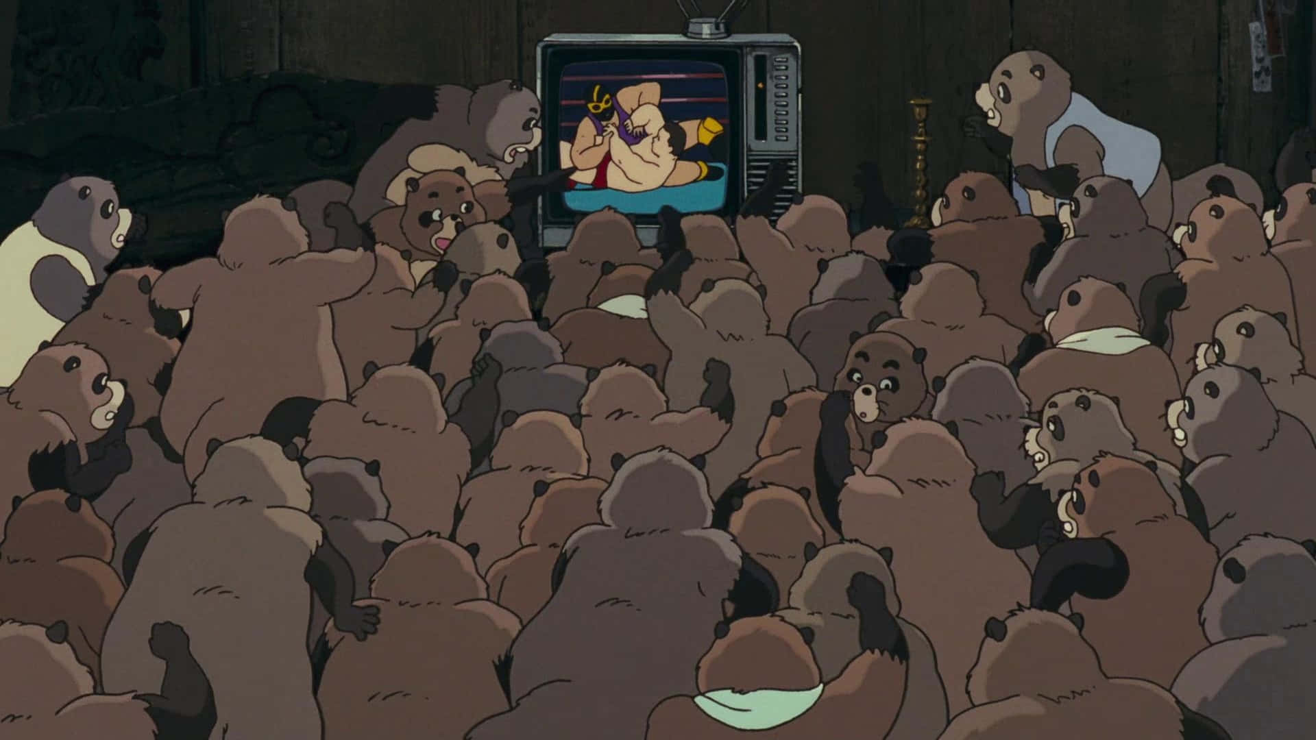 Pom Poko - Shape-shifting Tanukis Adventure Background