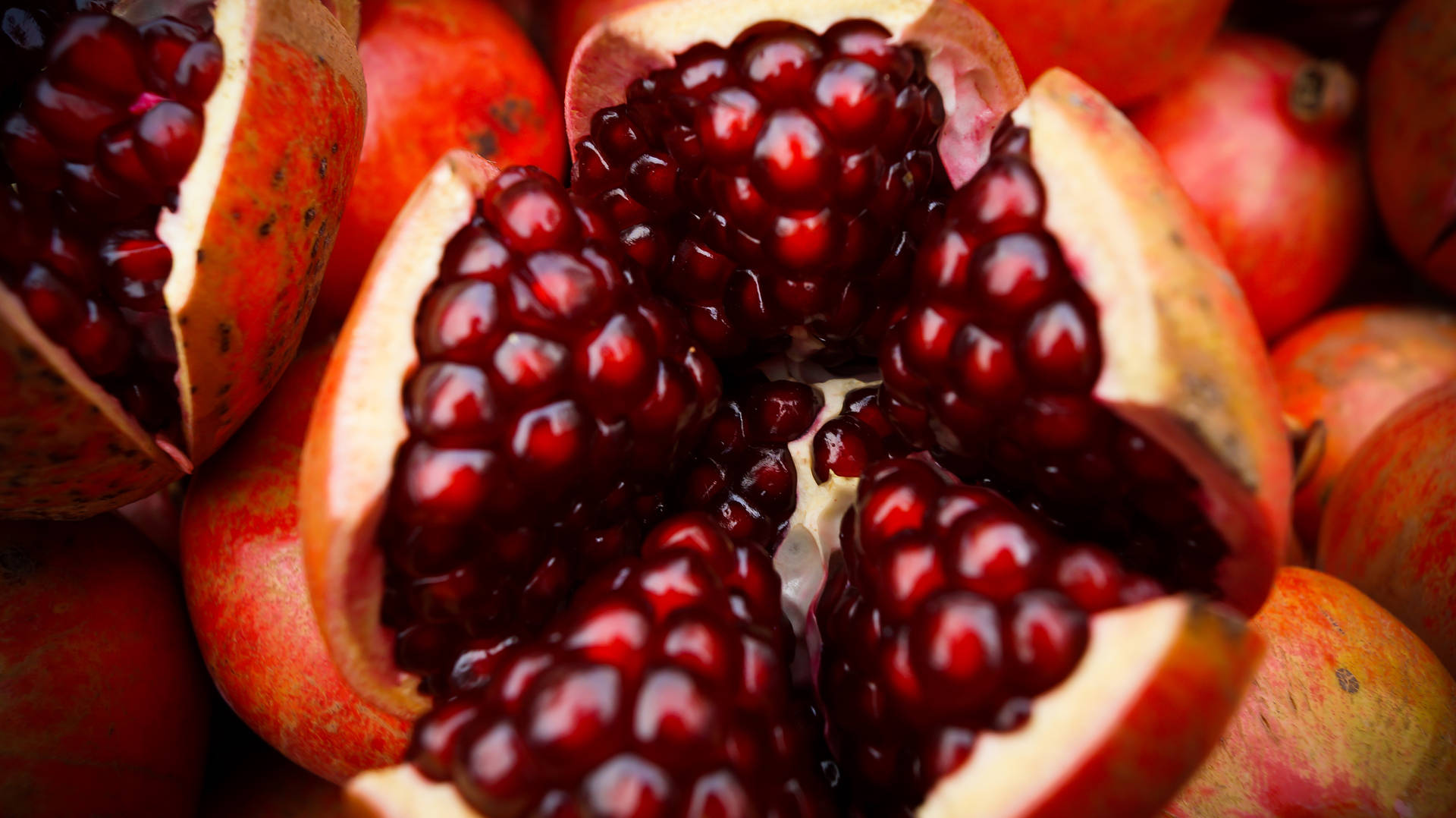 Pomegranate Ruby Red Fruit Background