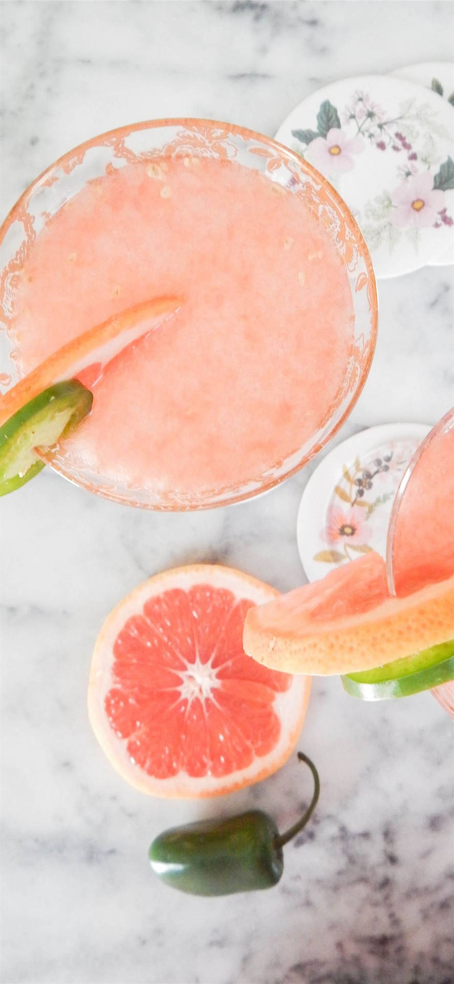 Pomelo Cocktail Drink Background