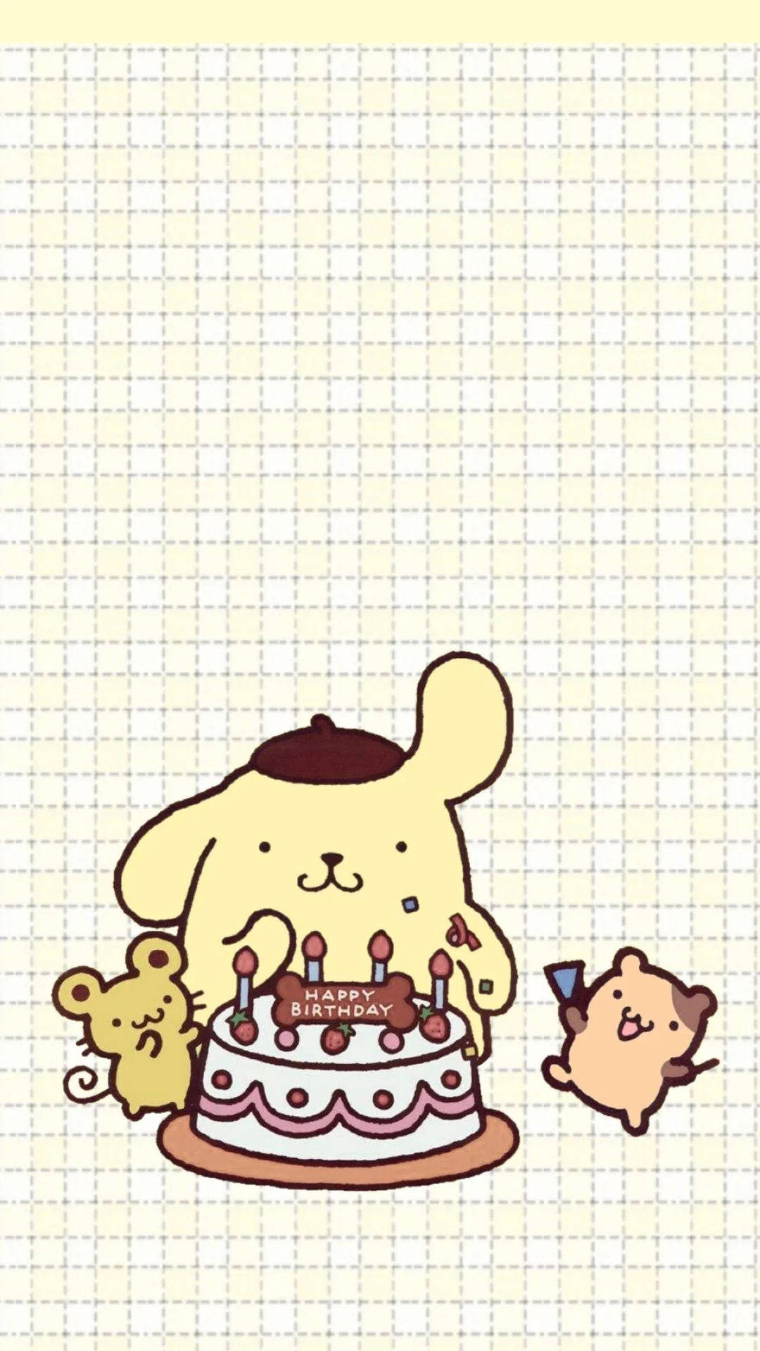 Pompompurin Cake Portrait Hd Background