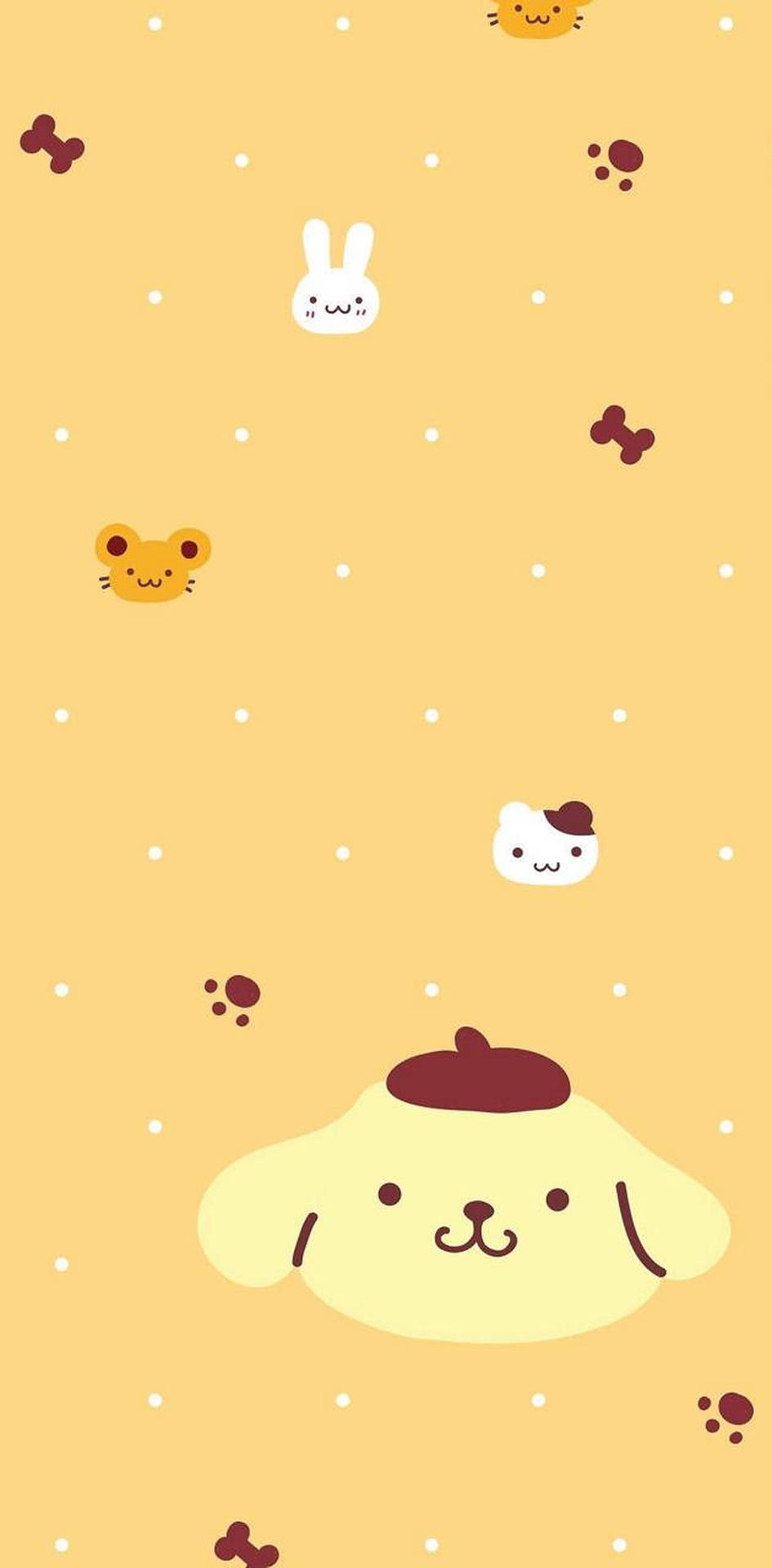 Pompompurin Cute Minimal Logo Hd Background