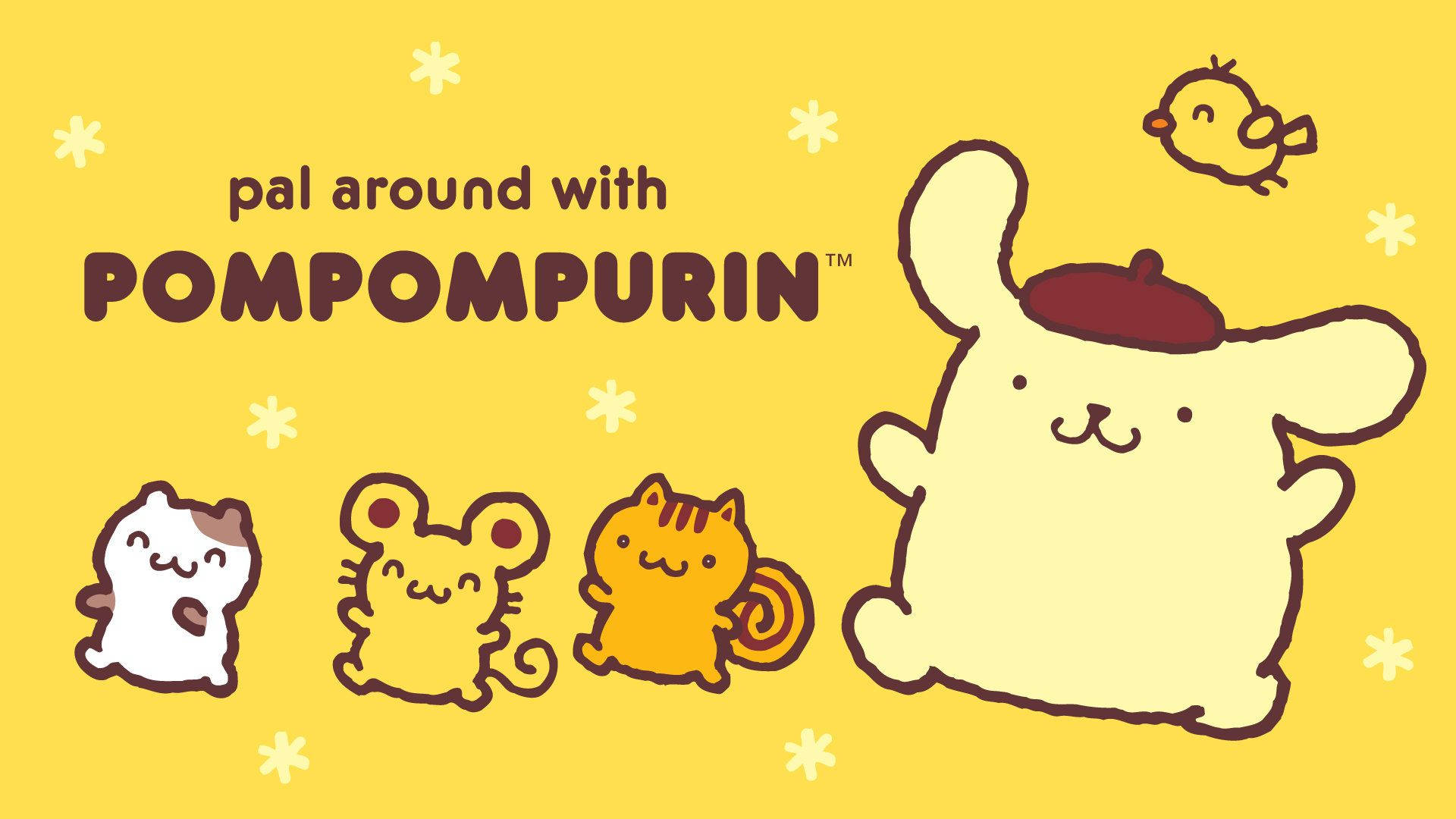 Pompompurin Hd And Kitty Cats Background