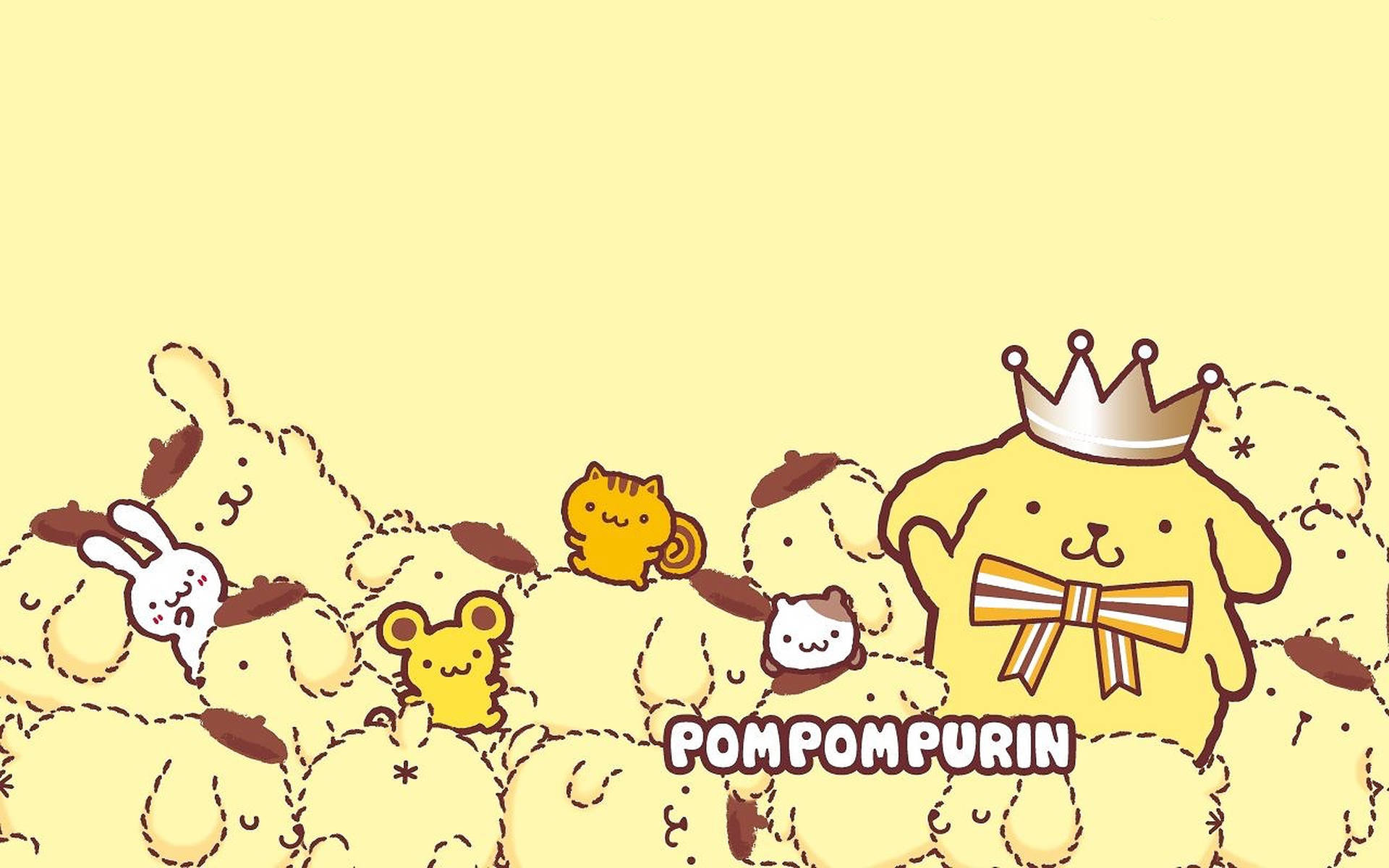 Pompompurin With A Crown Background