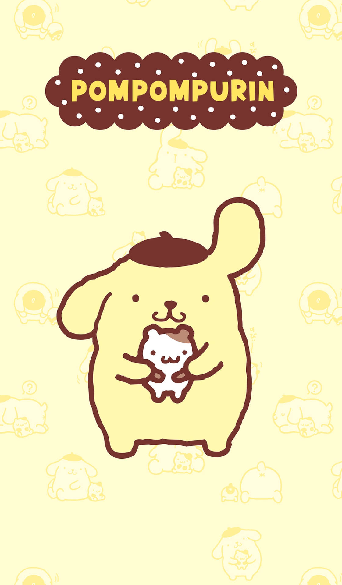 Pompompurin With A Hamster Background