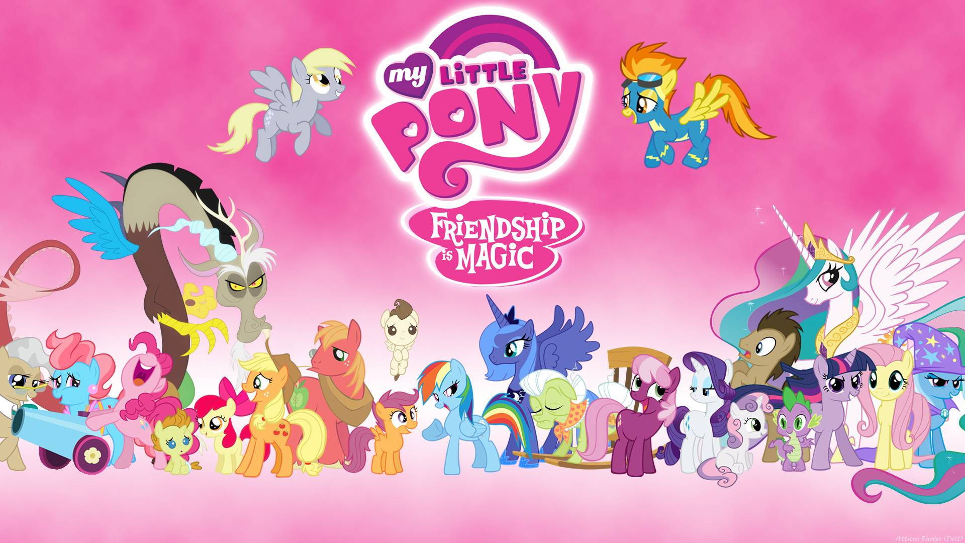 Ponies Squad On My Little Pony Background
