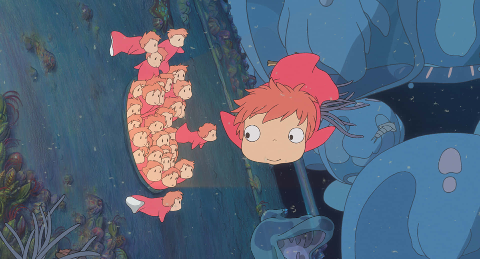 Ponyo_and_ Sosuke_ Underwater_ Adventure Background