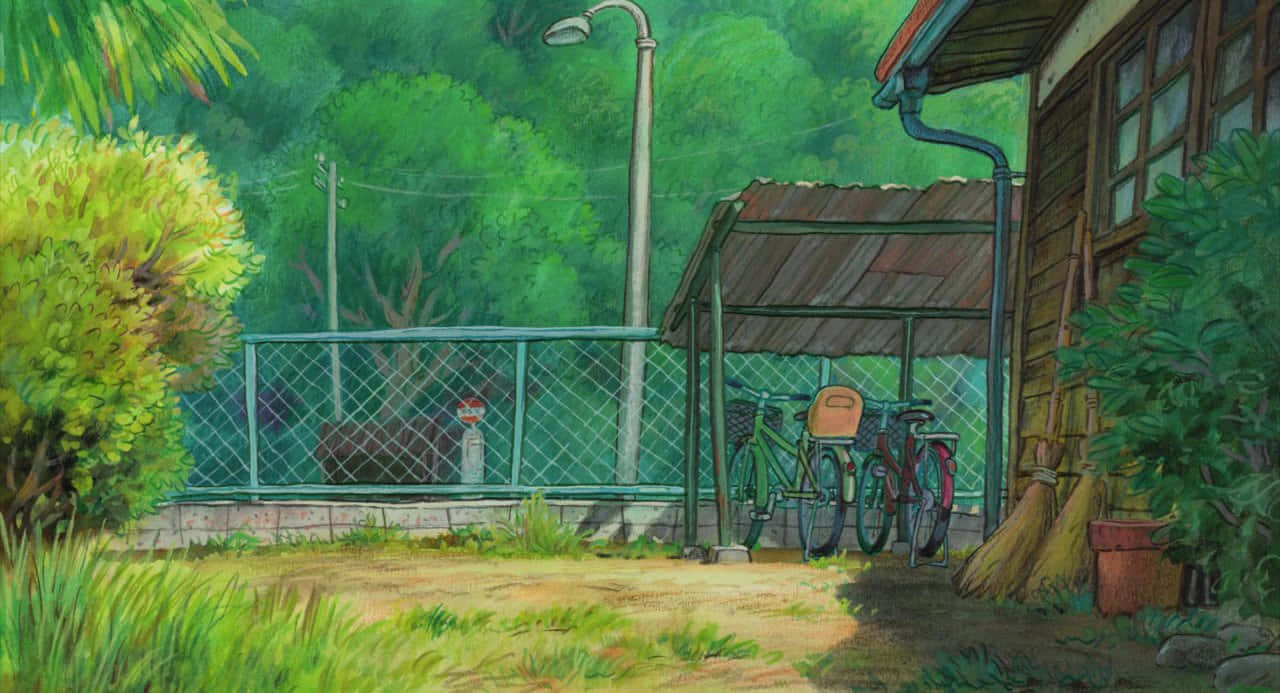 Ponyo_ Anime_ Countryside_ Scene Background
