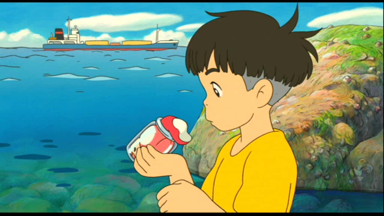 Ponyo Seaside Scenewith Sosuke