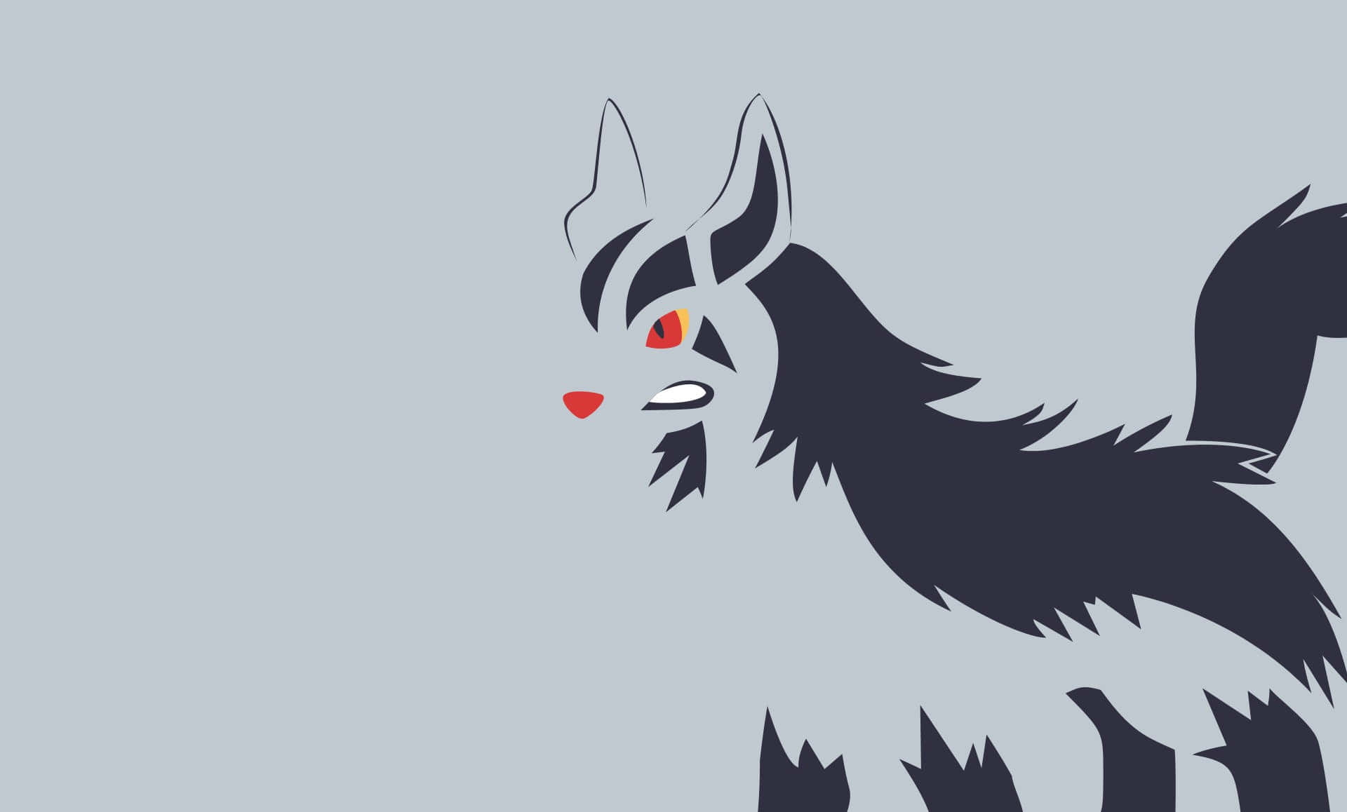 Poochyena Evolving Into Mightyena Artwork