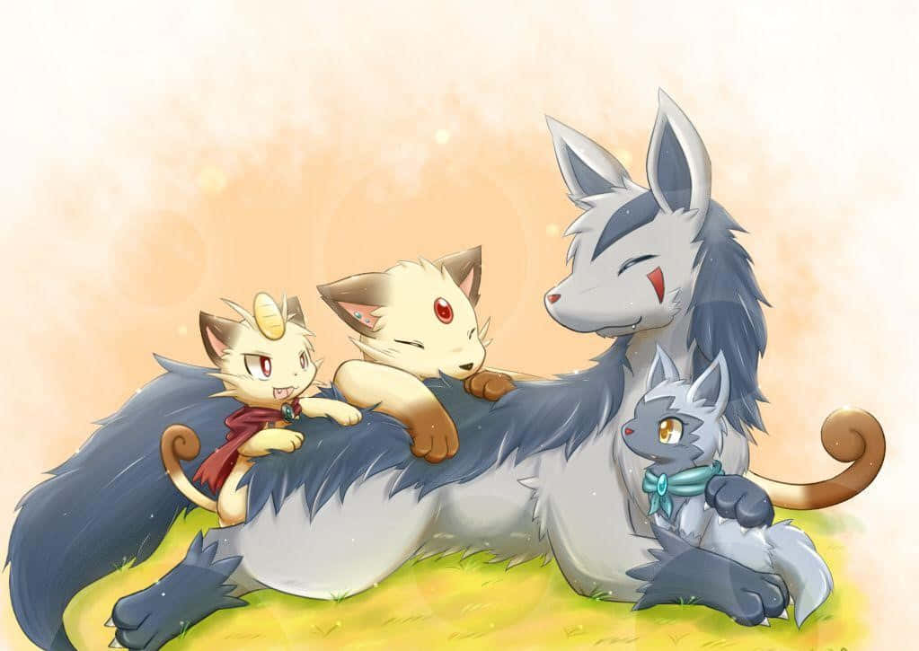 Poochyenaand Evolutions Fan Art