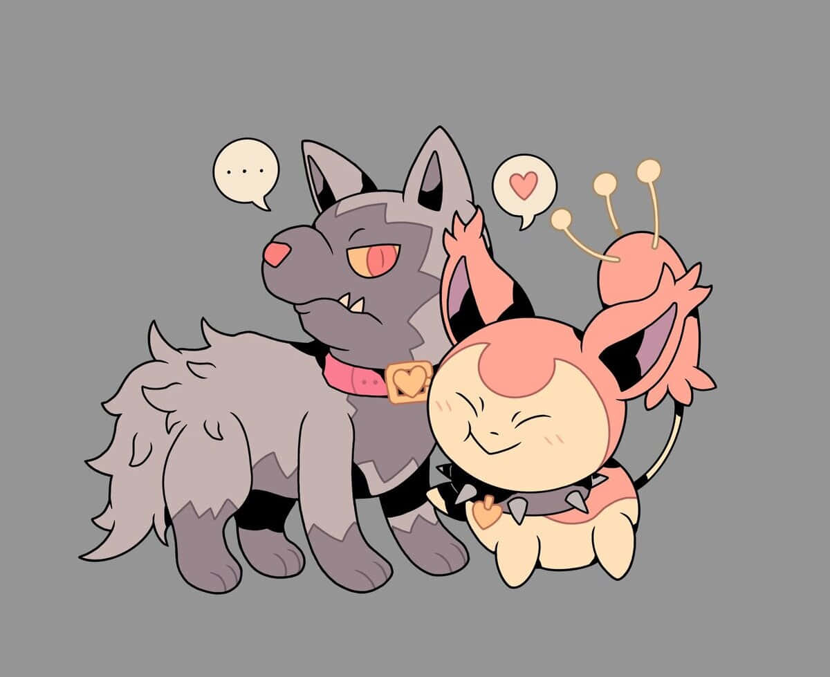 Poochyenaand Skitty Friendship