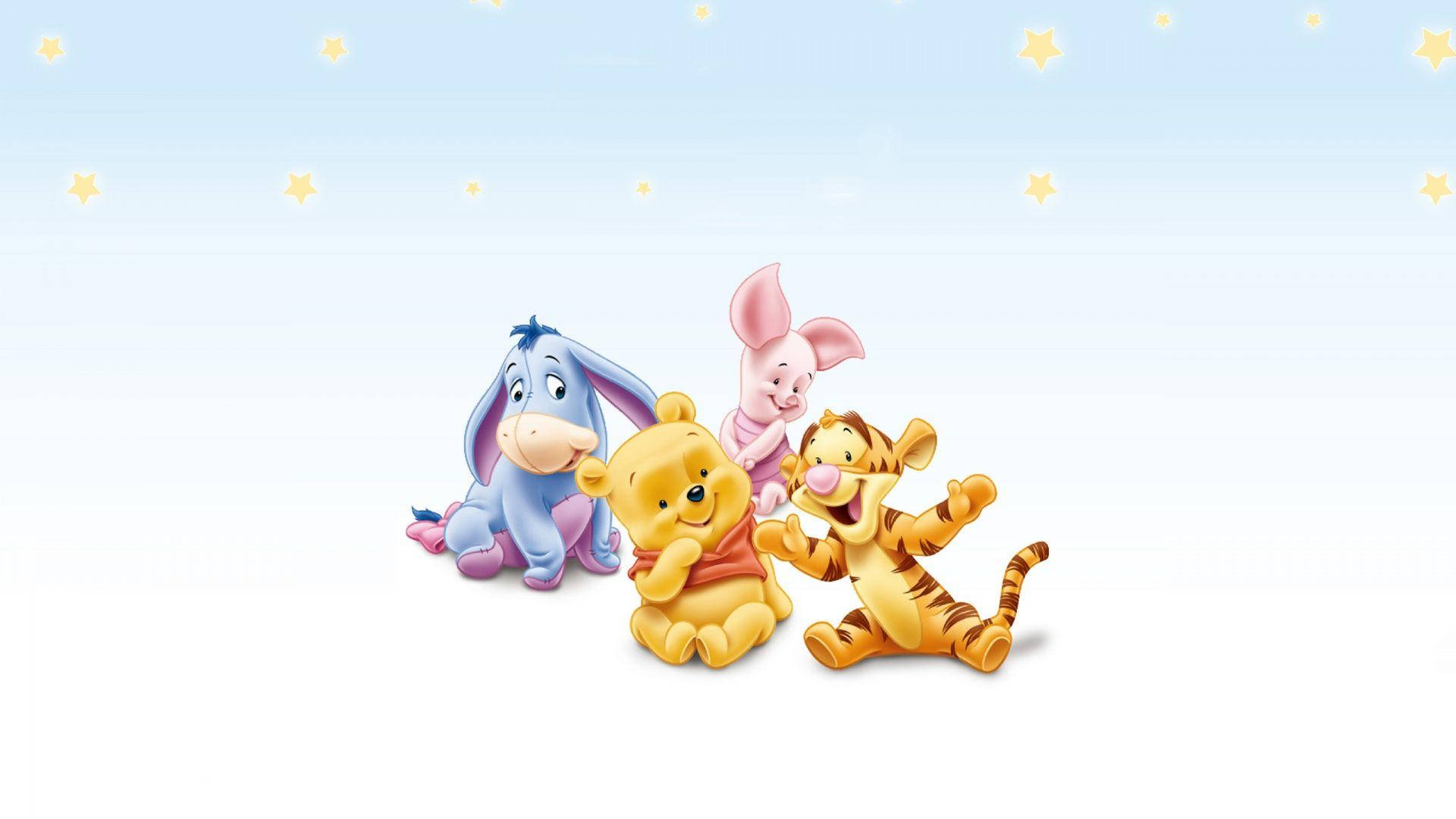 Pooh And Friends Pixel Disney Laptop Background