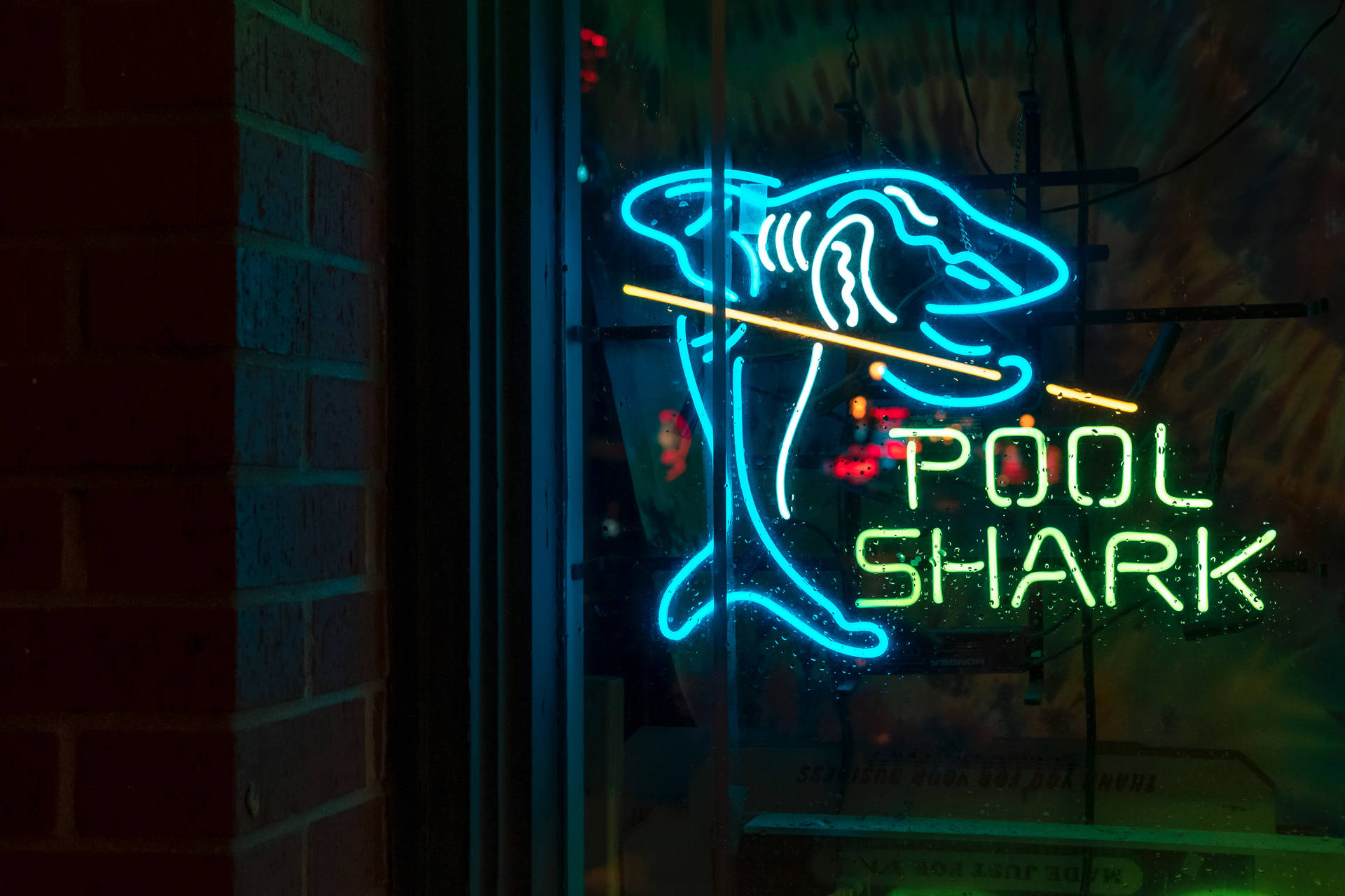 Pool Shark Signage Background