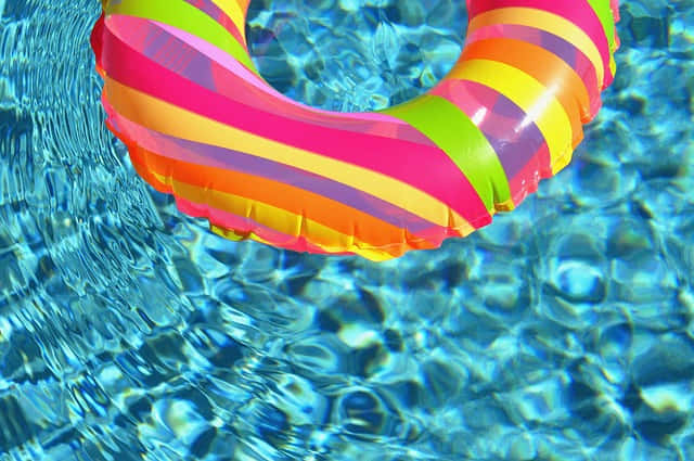 Pool Water Colorful Ring Floater