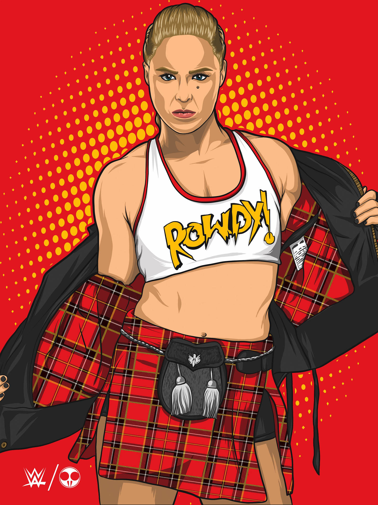 Pop Art Ronda Rousey Background