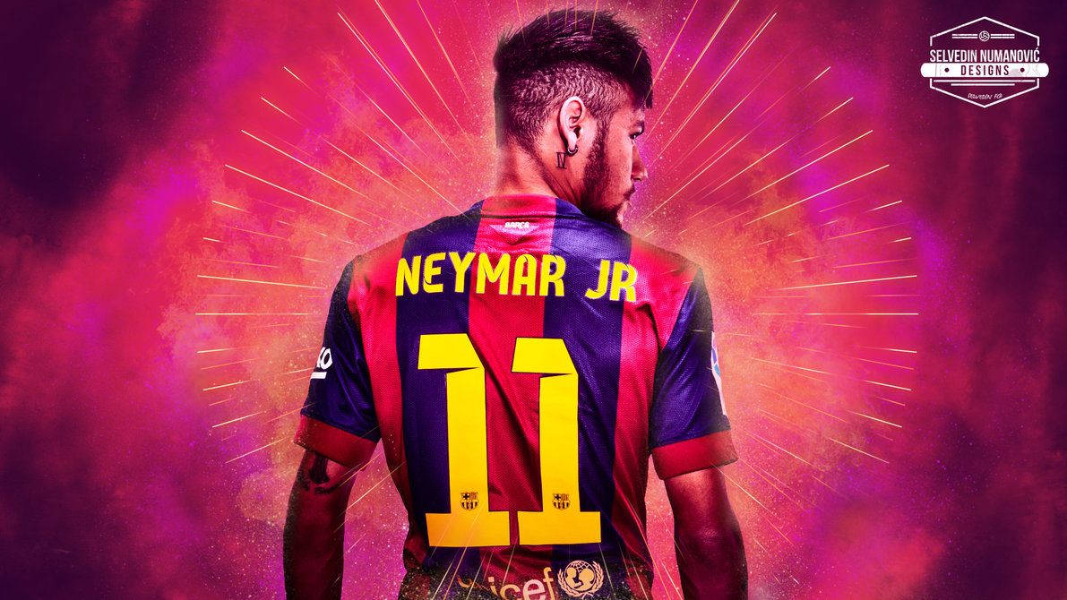 Pop Artistic Neymar Jr Artwork Background