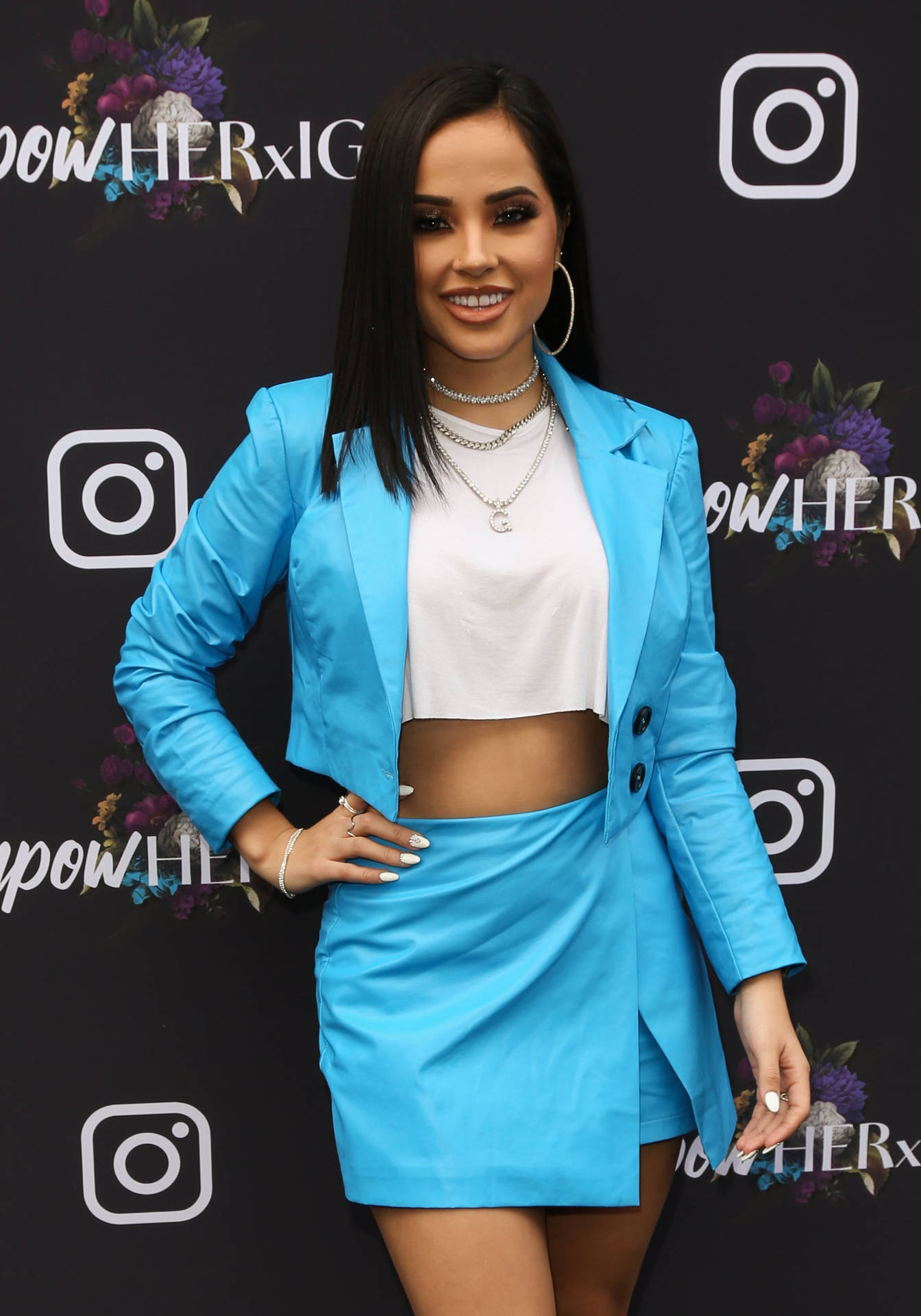 Pop Star Becky G Captivates In Grammy Outfit Background