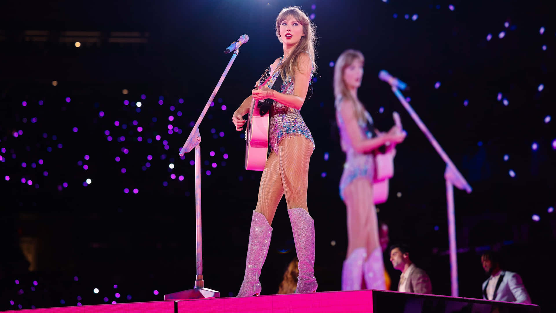 Pop Star Concert Performance Background
