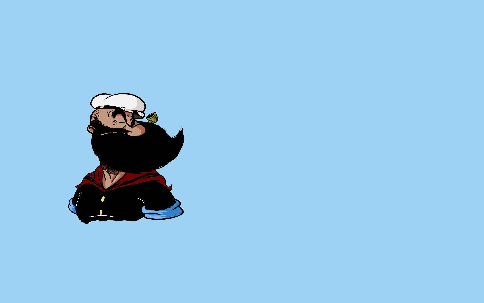 Popeye The Sailor Man Beard Logo