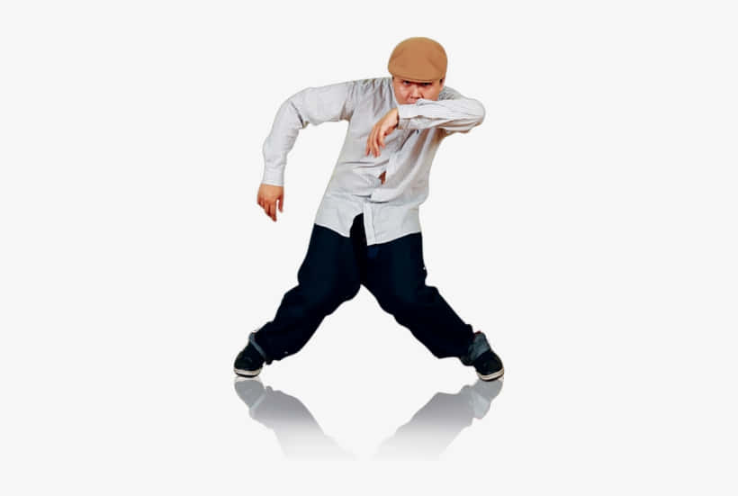 Popping Man Bending Knees [wallpaper] Background