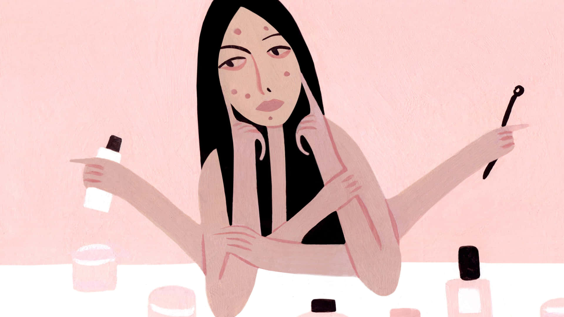 Popping Pimples Art [wallpaper] Background