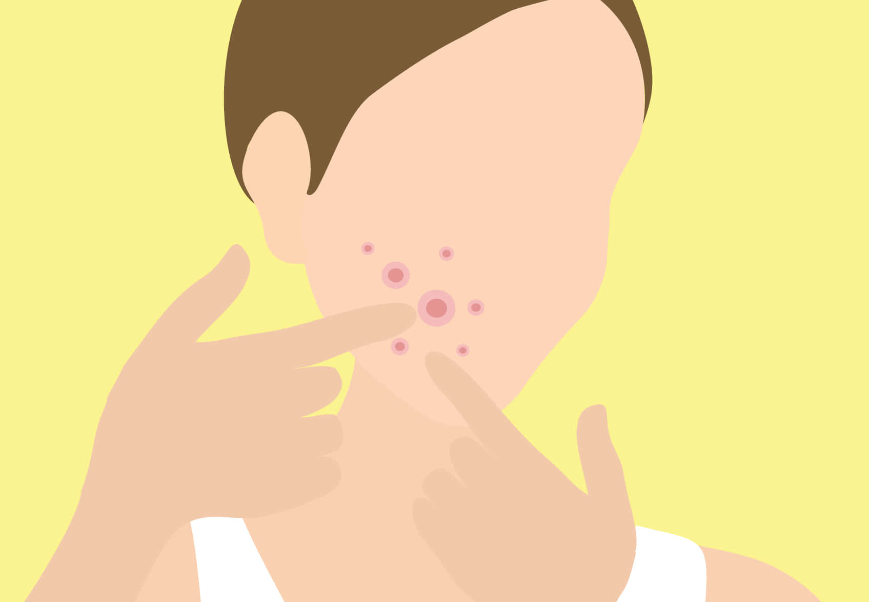 Popping Pimples Outline [wallpaper] Background