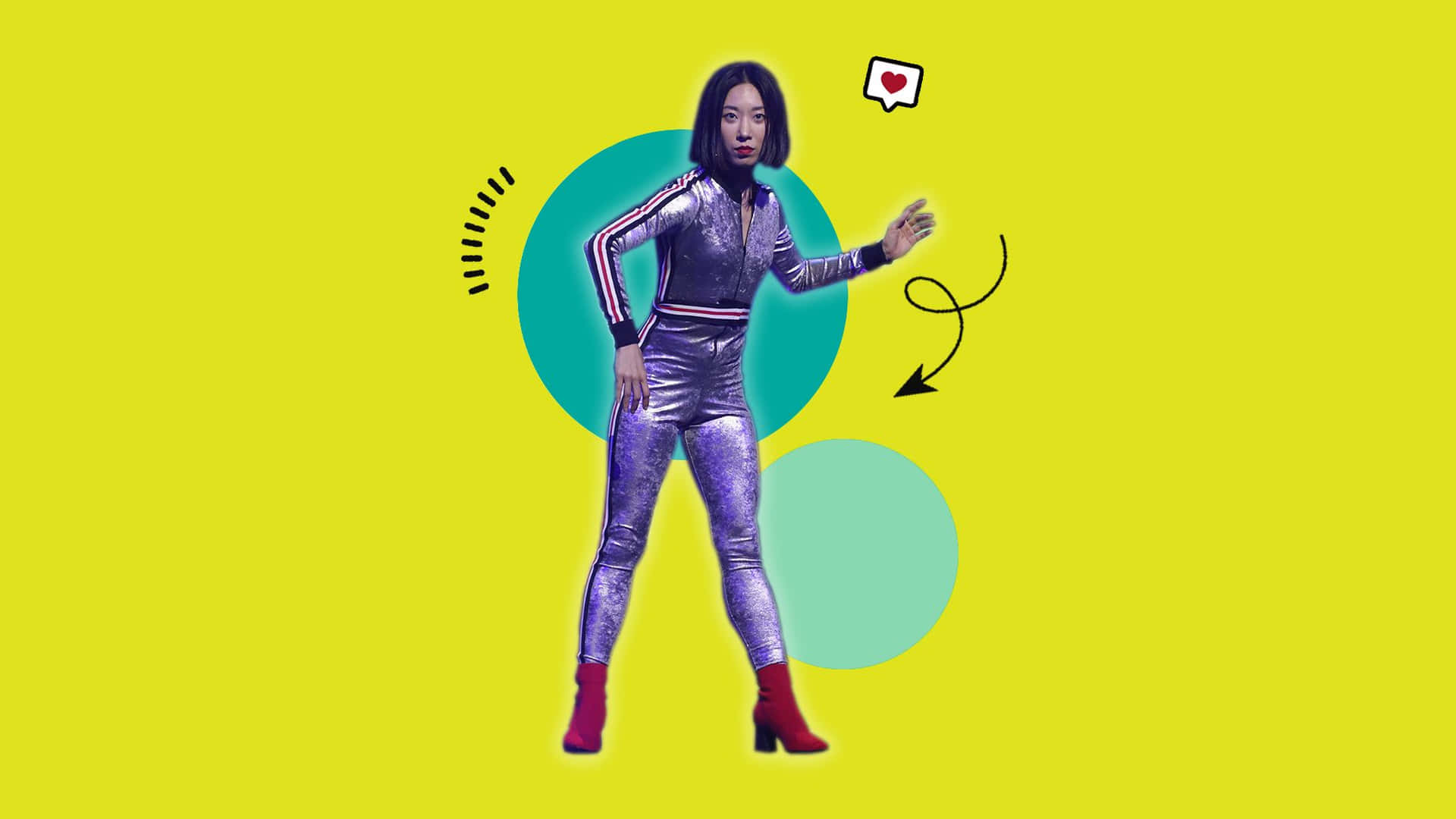 Popping Woman Art [wallpaper]