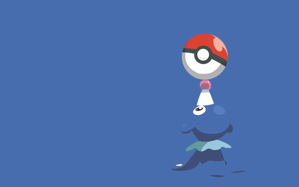 Popplio Balancing A Pokéball Background