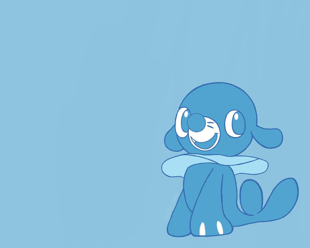 Popplio In Blue Monochrome Color Ton