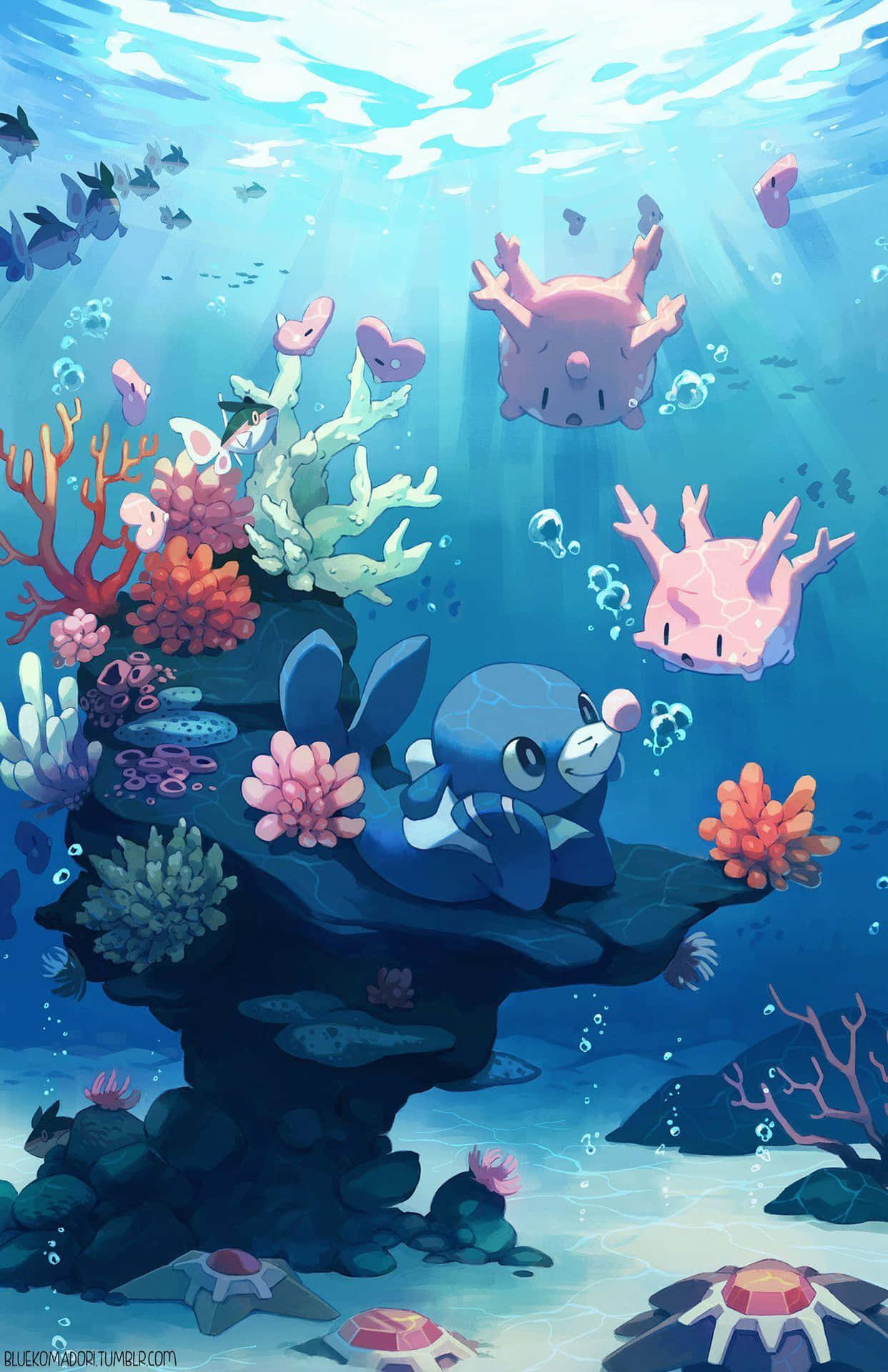 Popplio Resting On A Rock