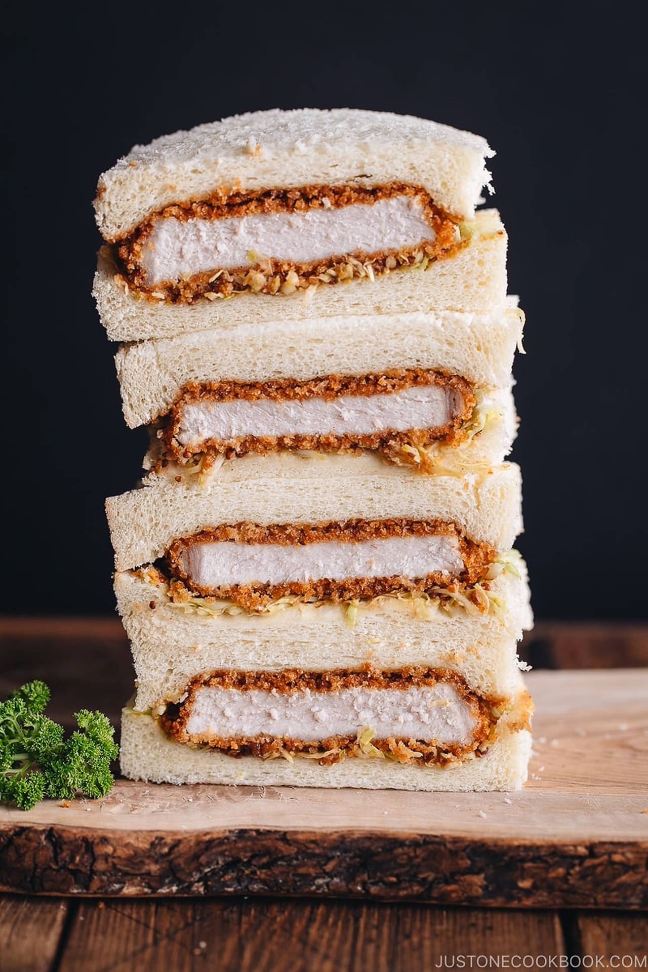 Pork Katsu Sandwiches Background