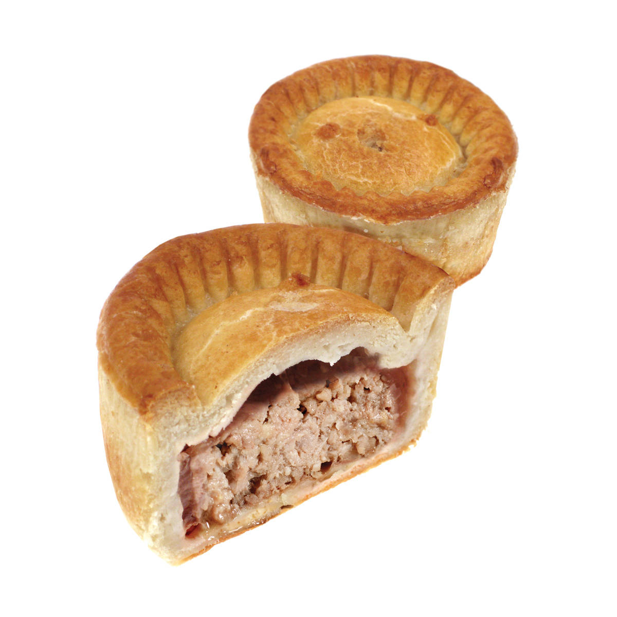 Pork Pie Isolated White Background