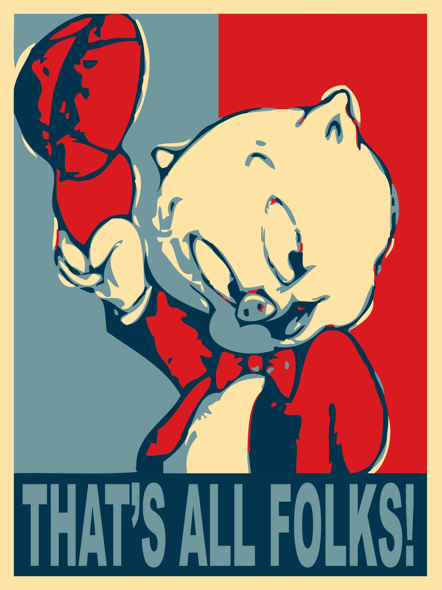 Porky Pig That's All Folks Background