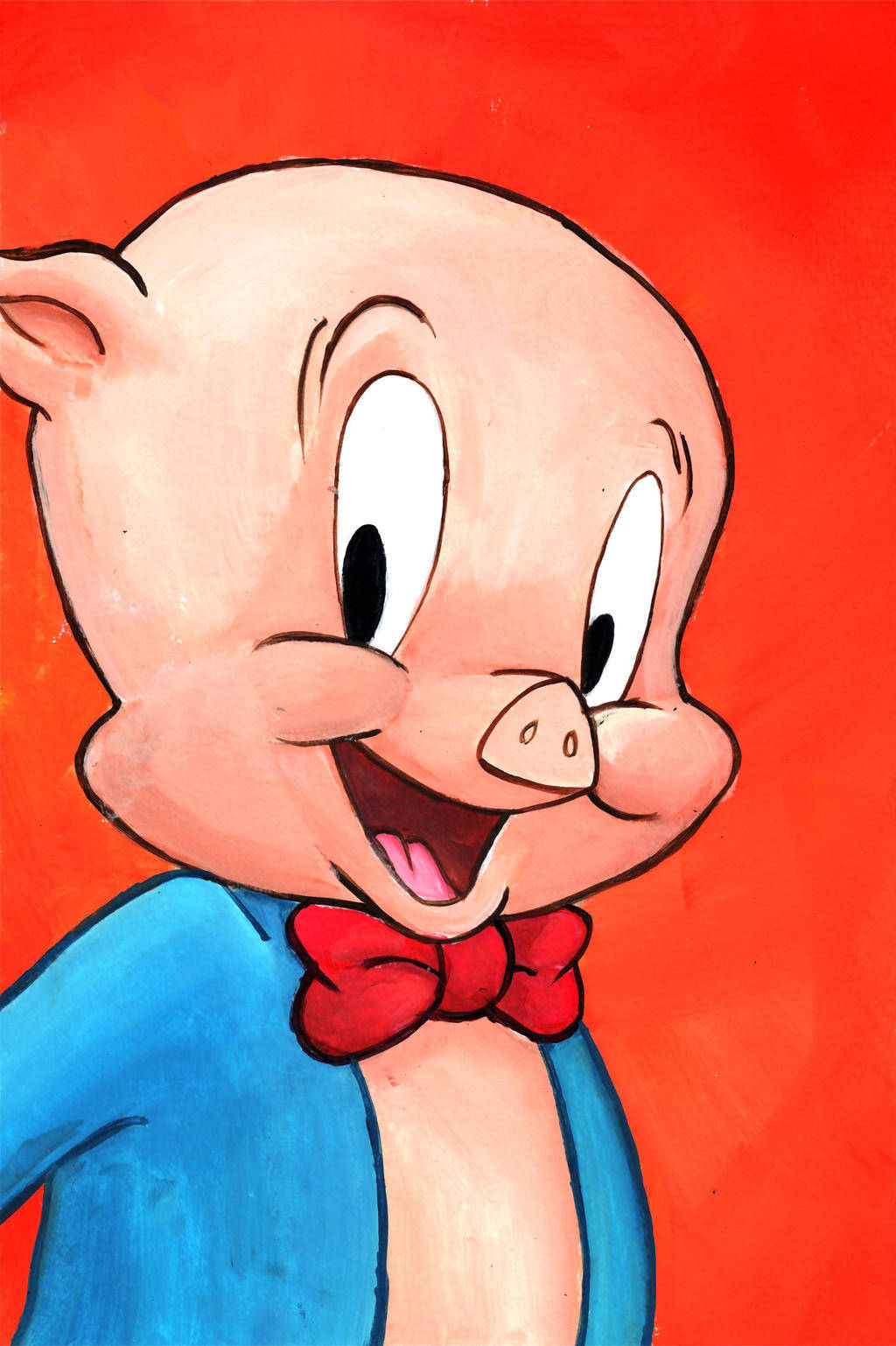 Porky Pig Vintage Cartoon Art